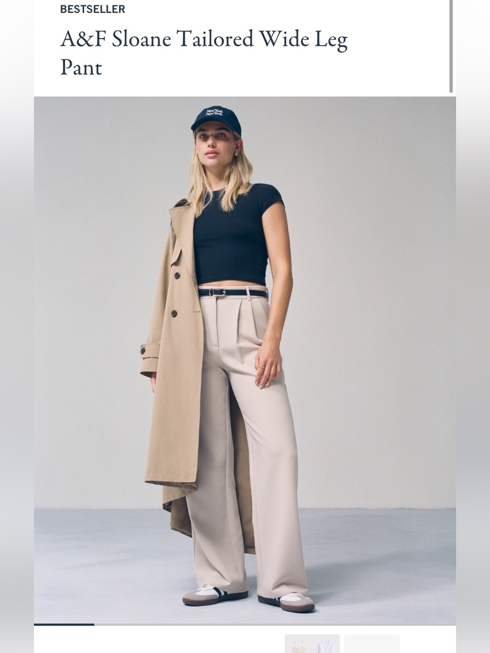 Abercrombie & Fitch Tailored Wide-Leg pants